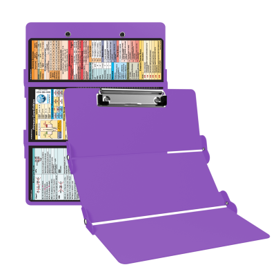 WhiteCoat Clipboard® Trifold - Lilac Primary Care Edition